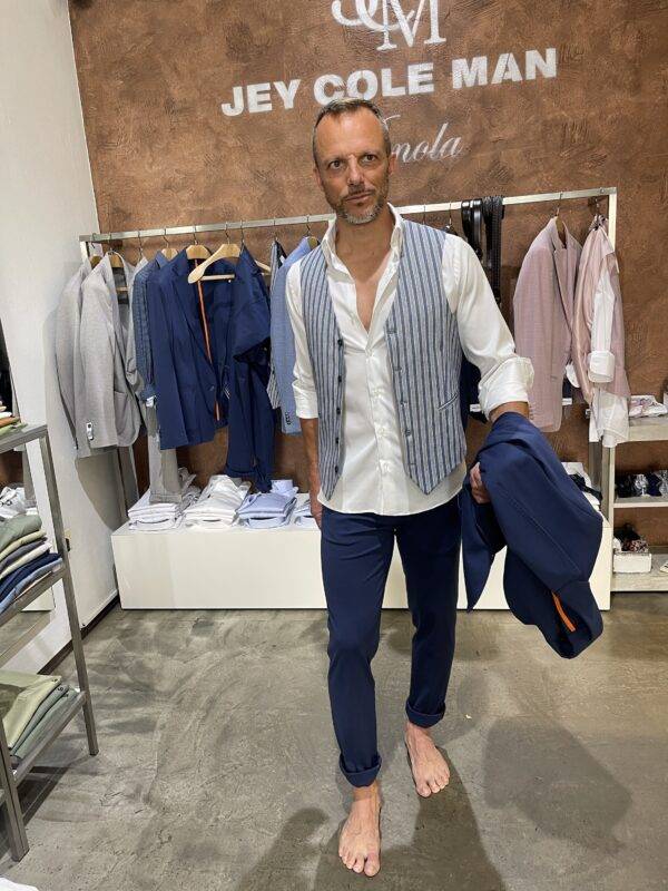 JCM Jey Coleman Pantalone uomo blu punto milano Exibit Economico