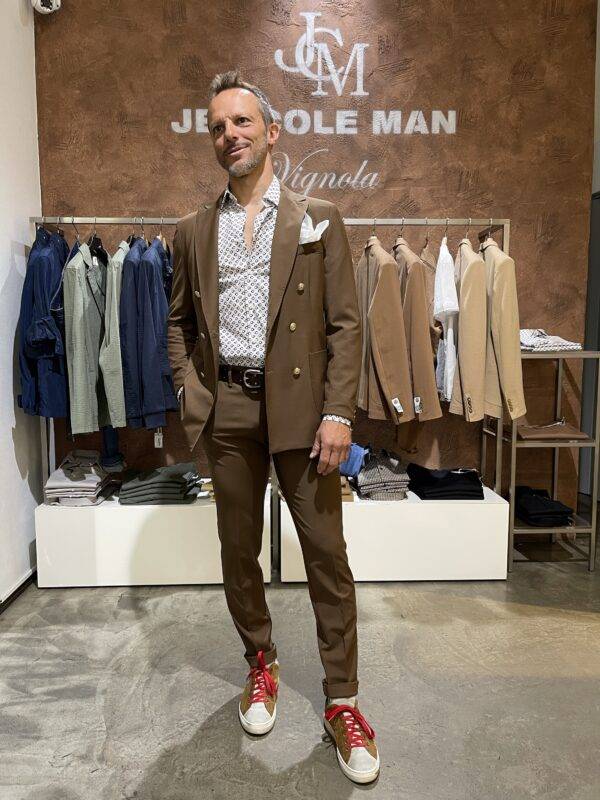 JCM Jey Coleman Pantalone uomo eleganti fresco di lana Exibit Saldi