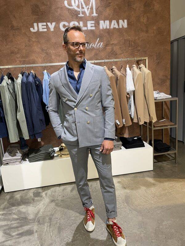 JCM Jey Coleman Pantalone uomo elegante fresco di lana Exibit Offerte