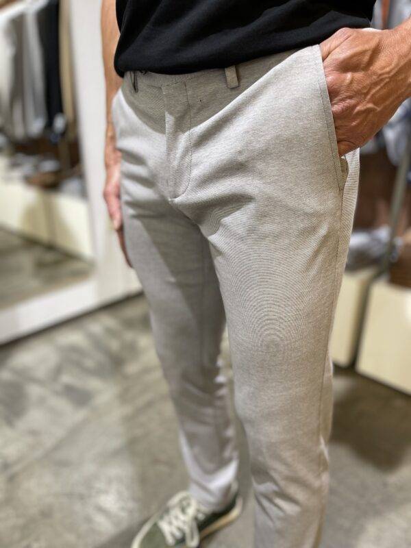 JCM Jey Coleman Pantalone uomo elegante in tessuto punto milano Exibit Vendita Economica