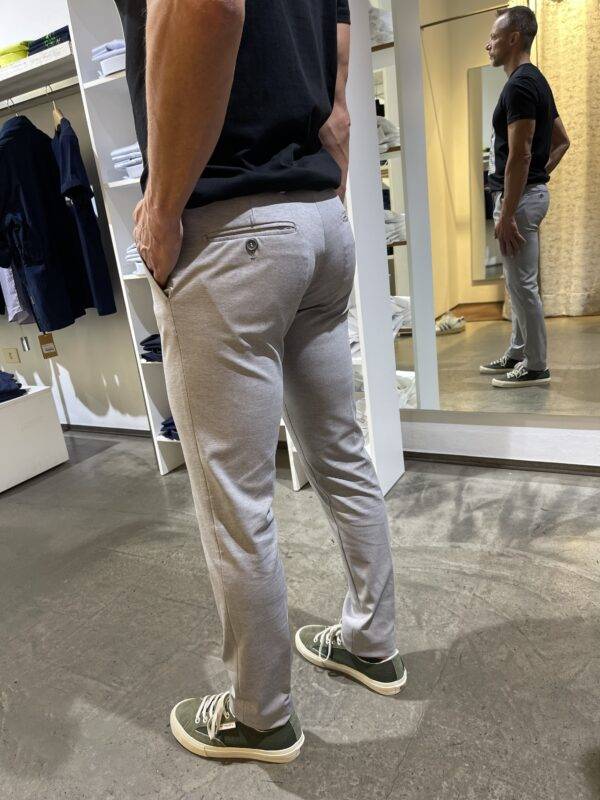 JCM Jey Coleman Pantalone uomo elegante in tessuto punto milano Exibit Vendita Economica
