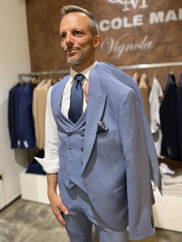 JCM Jey Coleman Abito uomo elegante con giacca gilet e pantalone Piero Giachi Saldi Di Fabbrica