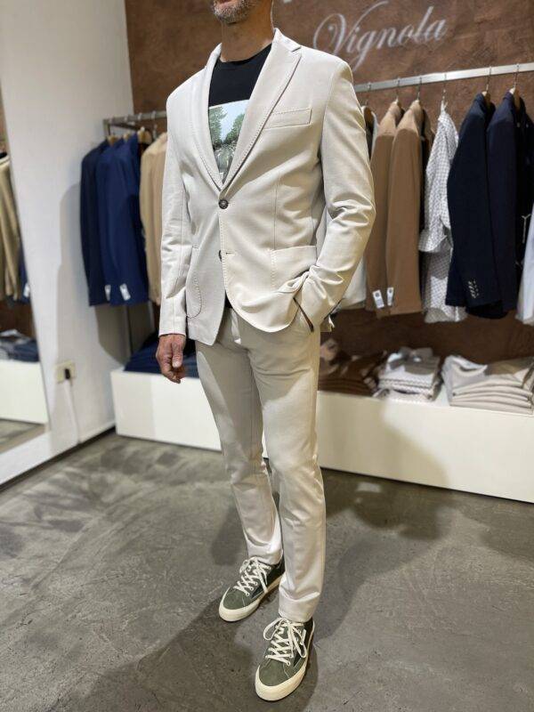JCM Jey Coleman Giacca uomo elegante tessuto punto milano Exibit Nuova