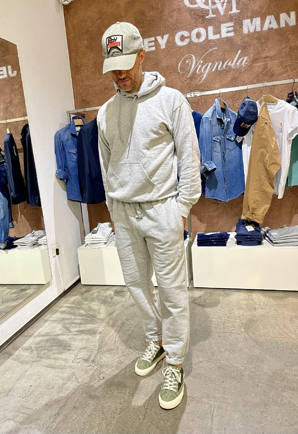 JCM Jey Coleman Felpa uomo sportiva con ricamo DueDue couture Moda