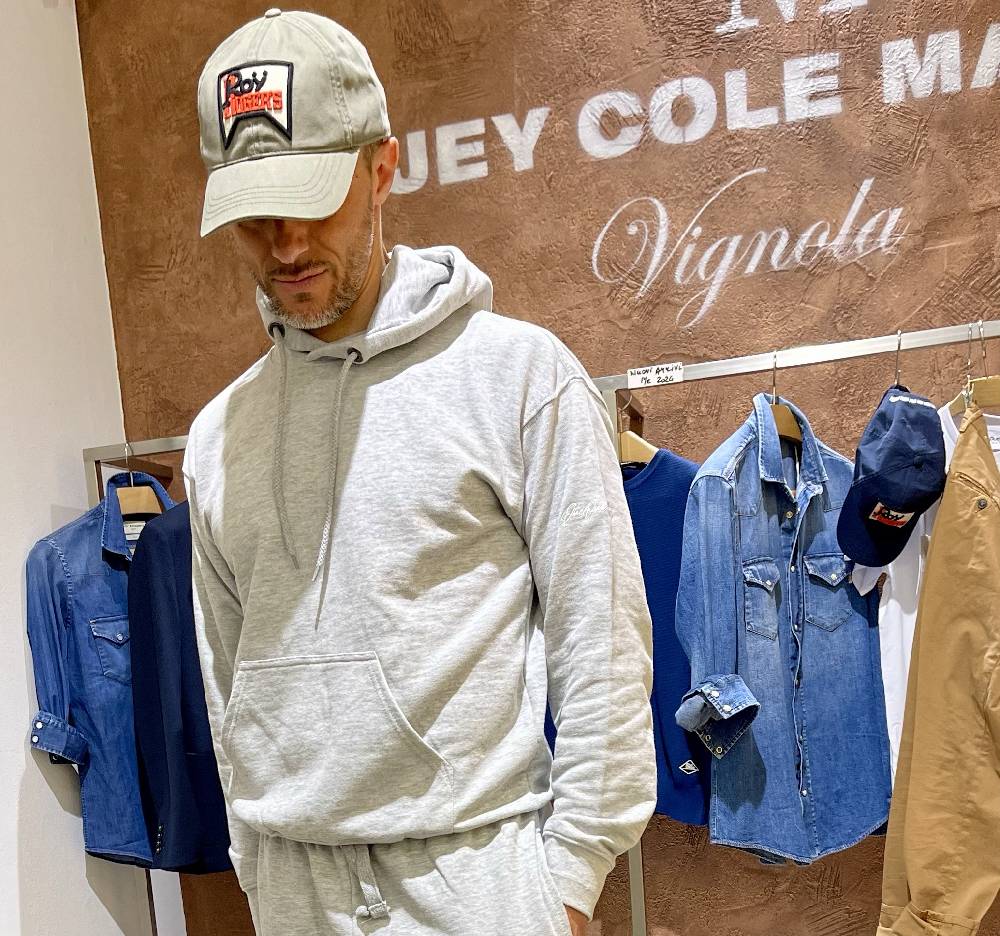 JCM Jey Coleman Felpa uomo sportiva con ricamo DueDue couture Moda