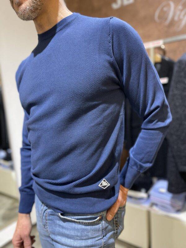 JCM Jey Coleman Maglia uomo blu girocollo Roy Roger’s 2025