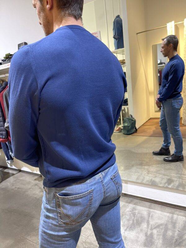 JCM Jey Coleman Maglia uomo blu girocollo Roy Roger’s 2025