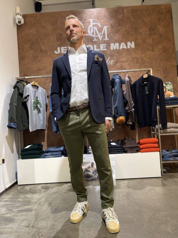 JCM Jey Coleman Pantalone uomo microfantasia Exibit Outlet