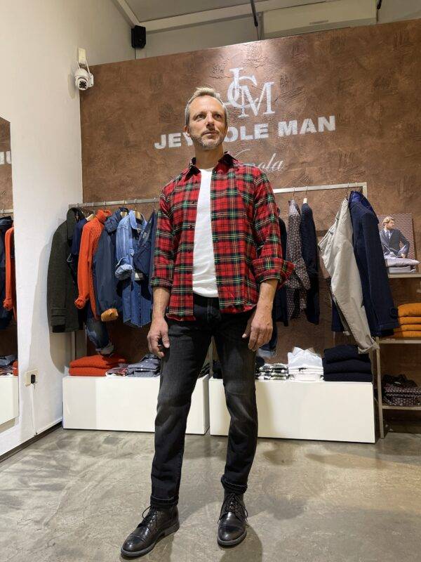 JCM Jey Coleman Camicia uomo in cotone flanellato, Di Biasi Saldi