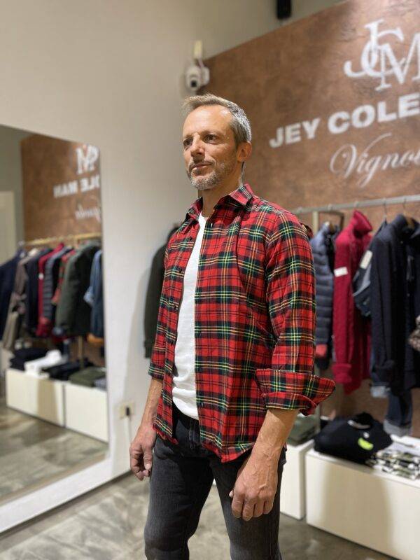JCM Jey Coleman Camicia uomo in cotone flanellato, Di Biasi Saldi