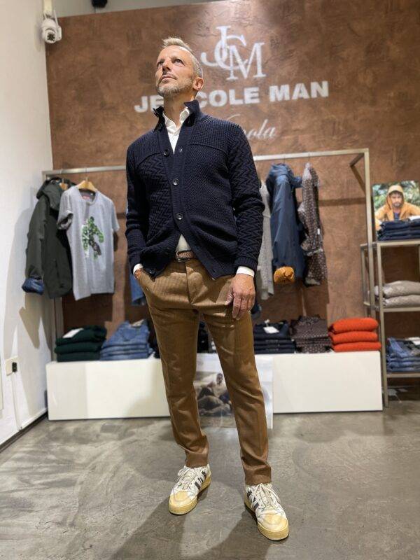 JCM Jey Coleman Pantaloni uomo microfantasia Exibit Nuova