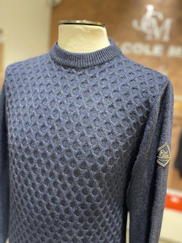 JCM Jey Coleman Maglia uomo girocollo misto lana e cashmere Roy Roger’s Moda