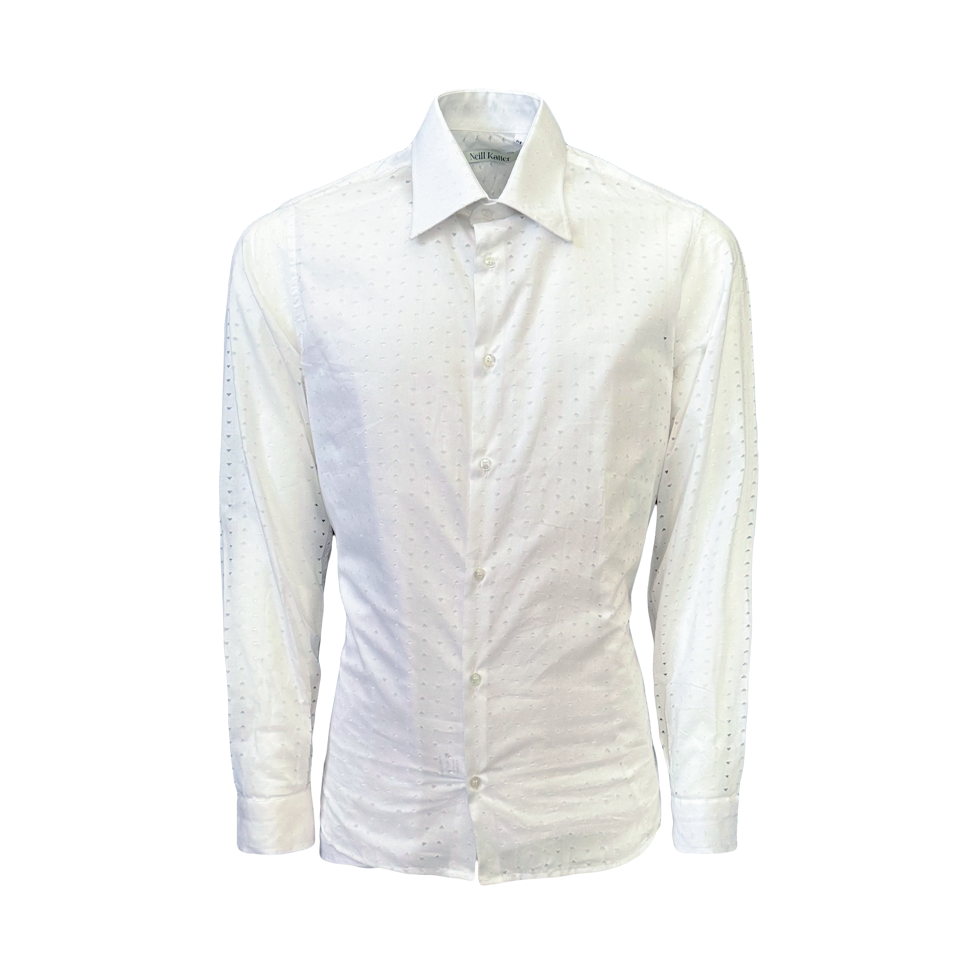 Neill Katter Camcia White Triangles Spedizione Gratuita