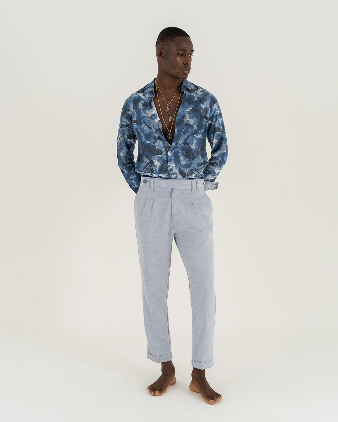 Neill Katter Camicia Blue Shades Promozione Limitata