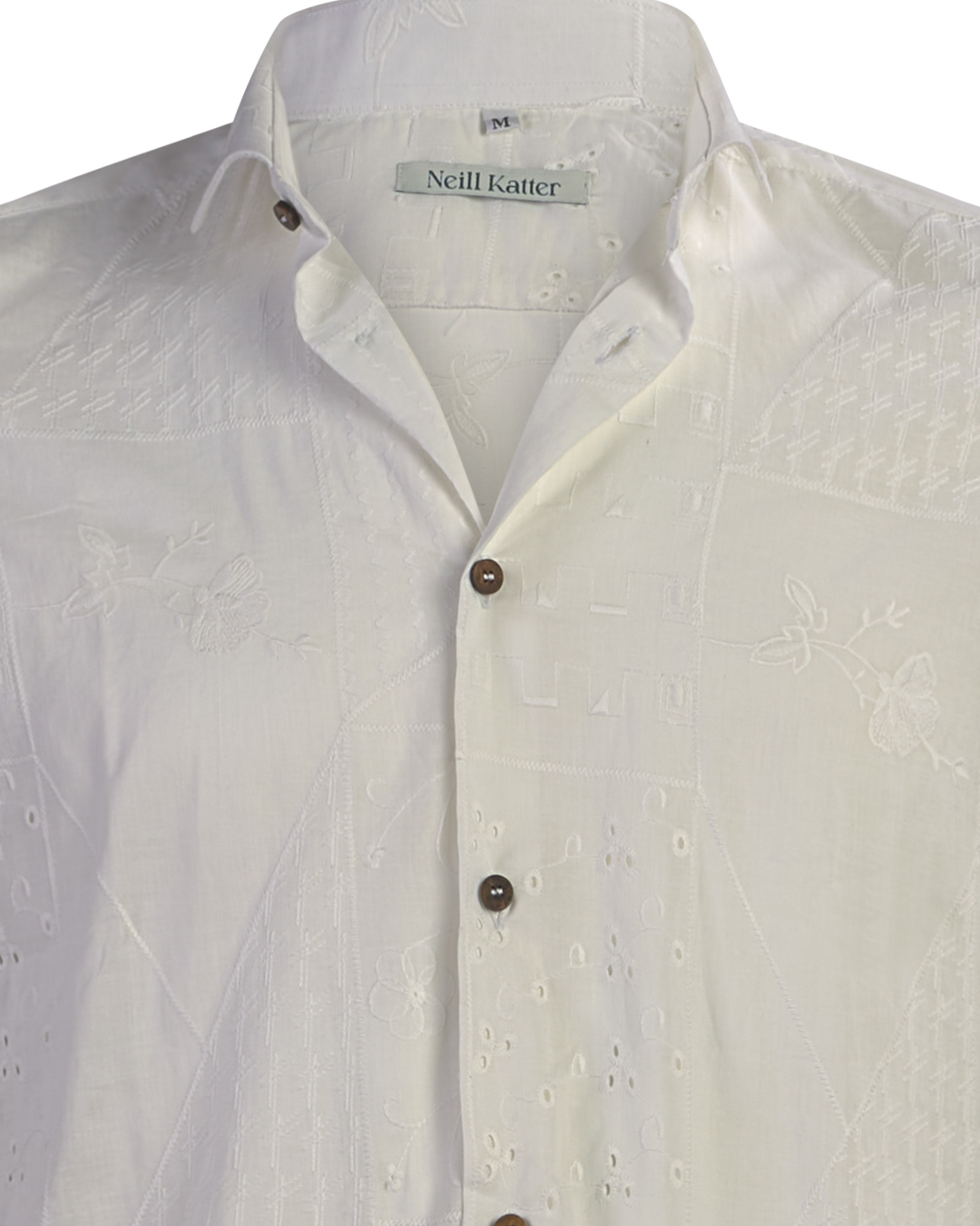 Neill Katter Camicia Eleganza Floreale Presa