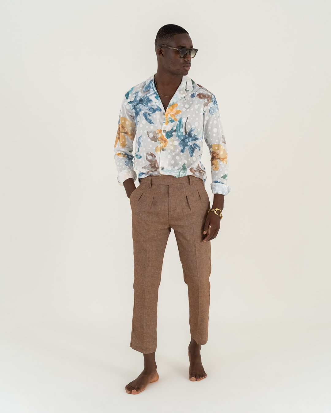 Neill Katter Pantalone Eleganza di Lino Online Outlet