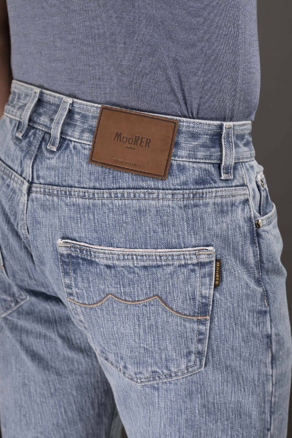 Moorer Pantaloni WOODY-10 DENIM In Saldo