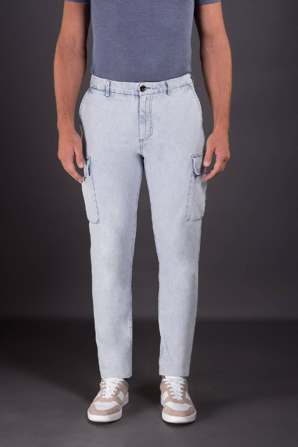 Moorer Pantaloni BRODY-01 LIGHT DENIM Sottocosto