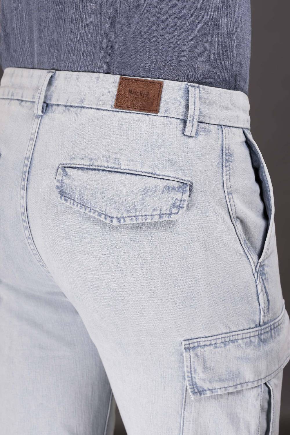 Moorer Pantaloni BRODY-01 LIGHT DENIM Sottocosto