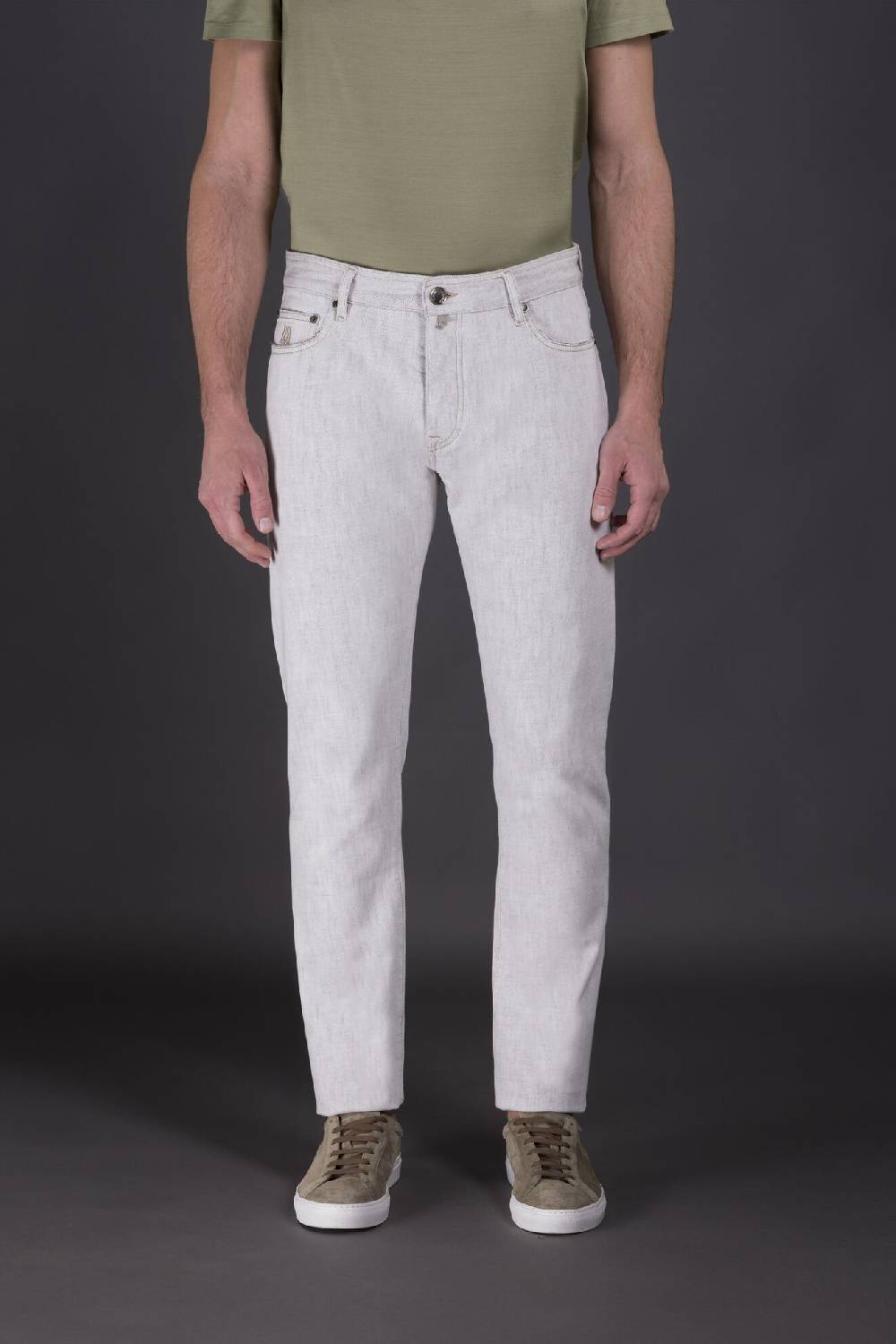 Moorer Pantaloni PAVEL-73 WHITE Convenienza