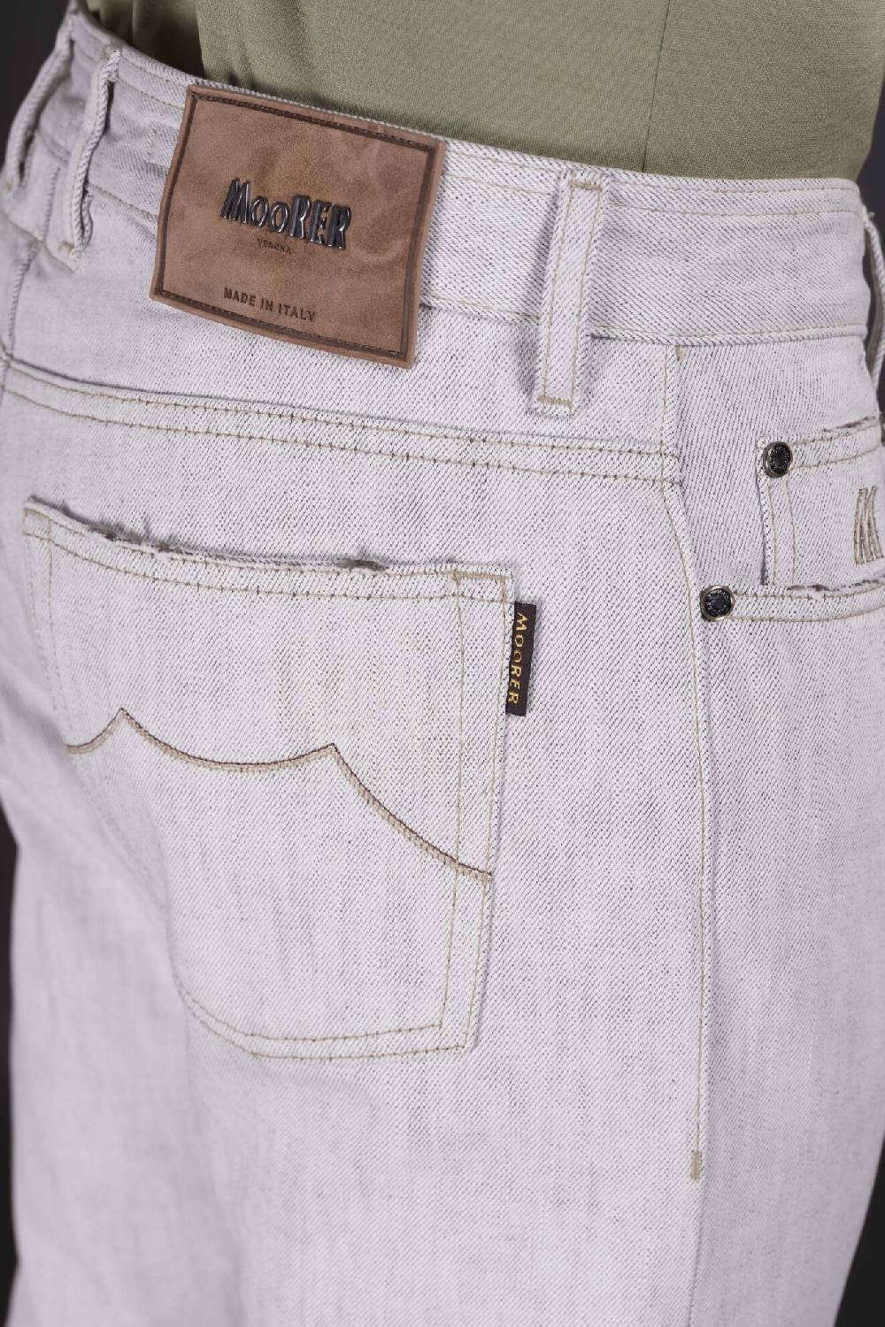 Moorer Pantaloni PAVEL-73 WHITE Convenienza