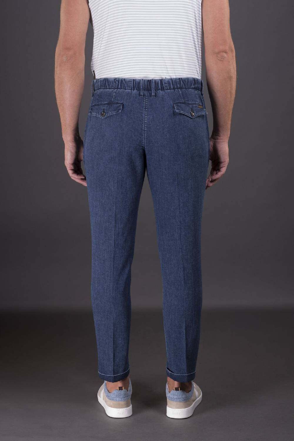 Moorer Pantaloni WILTON-32 LIGHT DENIM Sconto