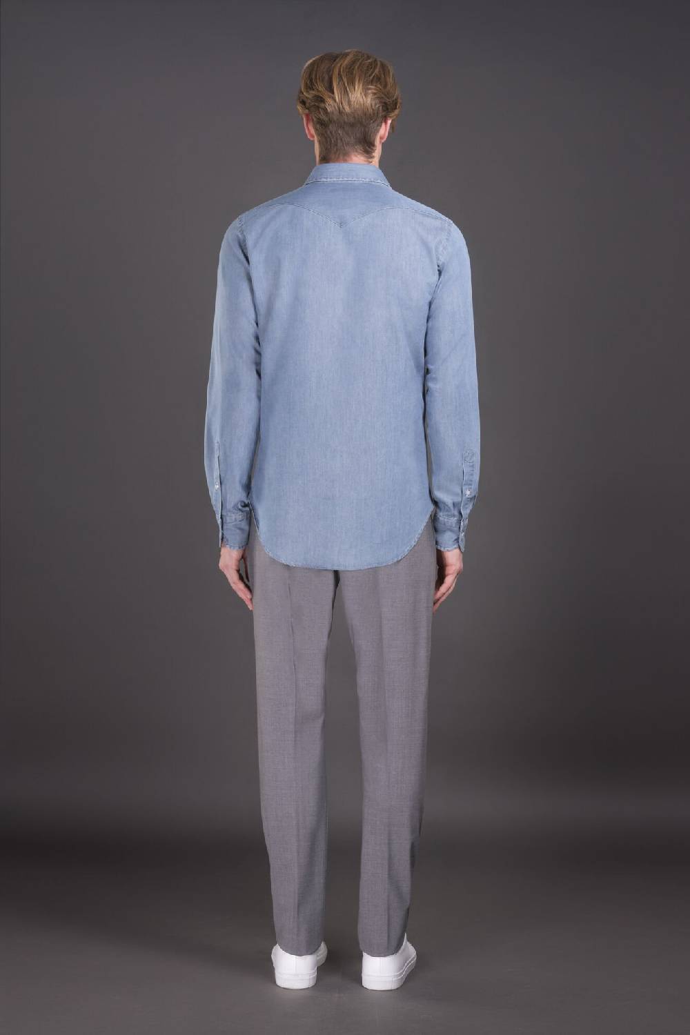 Moorer Camicie HAROLD-65 LIGHT DENIM Offerta