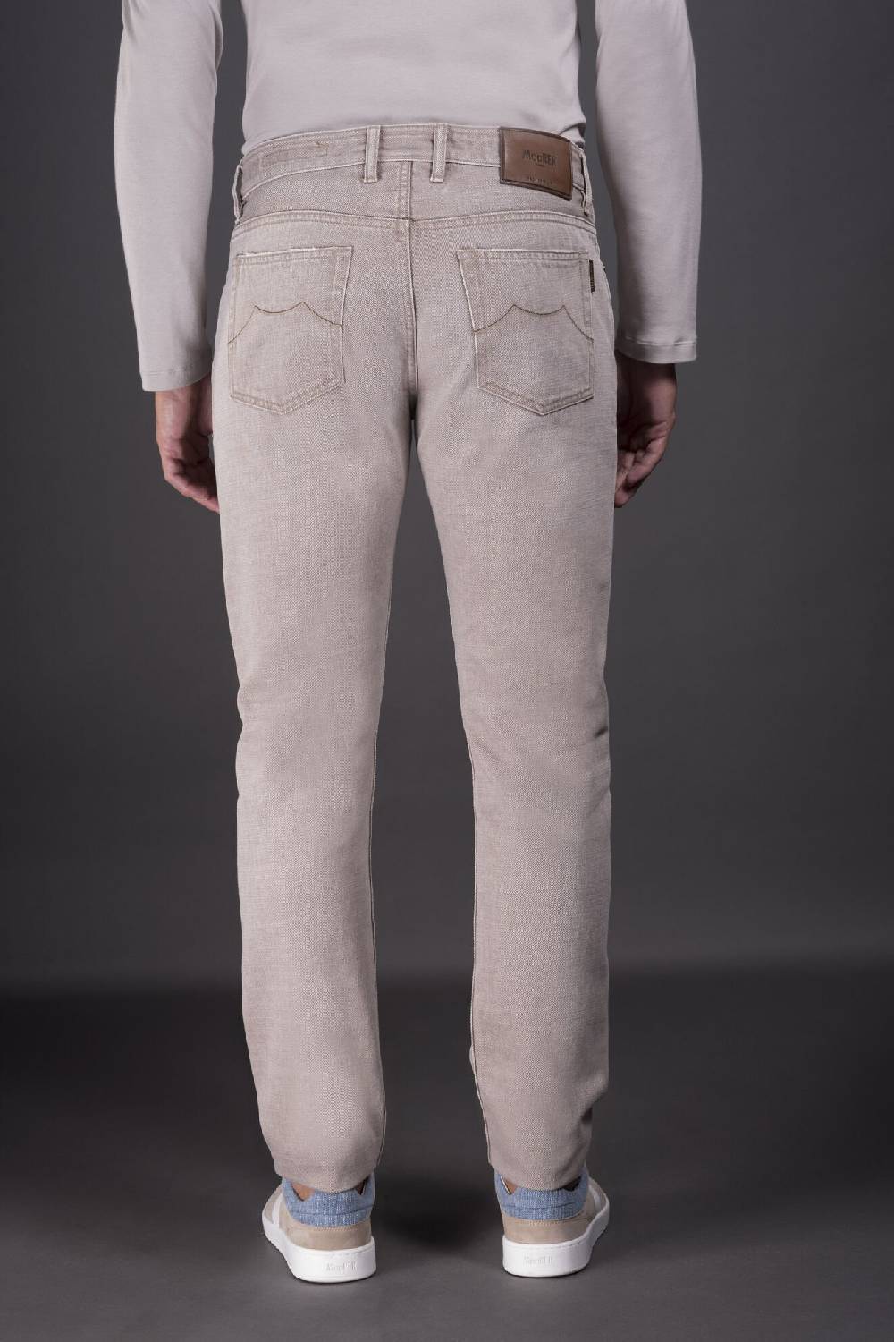 Moorer Pantaloni PAVEL-54 BEIGE Saldi Di Fabbrica