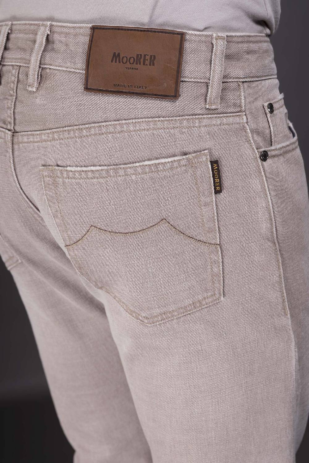 Moorer Pantaloni PAVEL-54 BEIGE Saldi Di Fabbrica