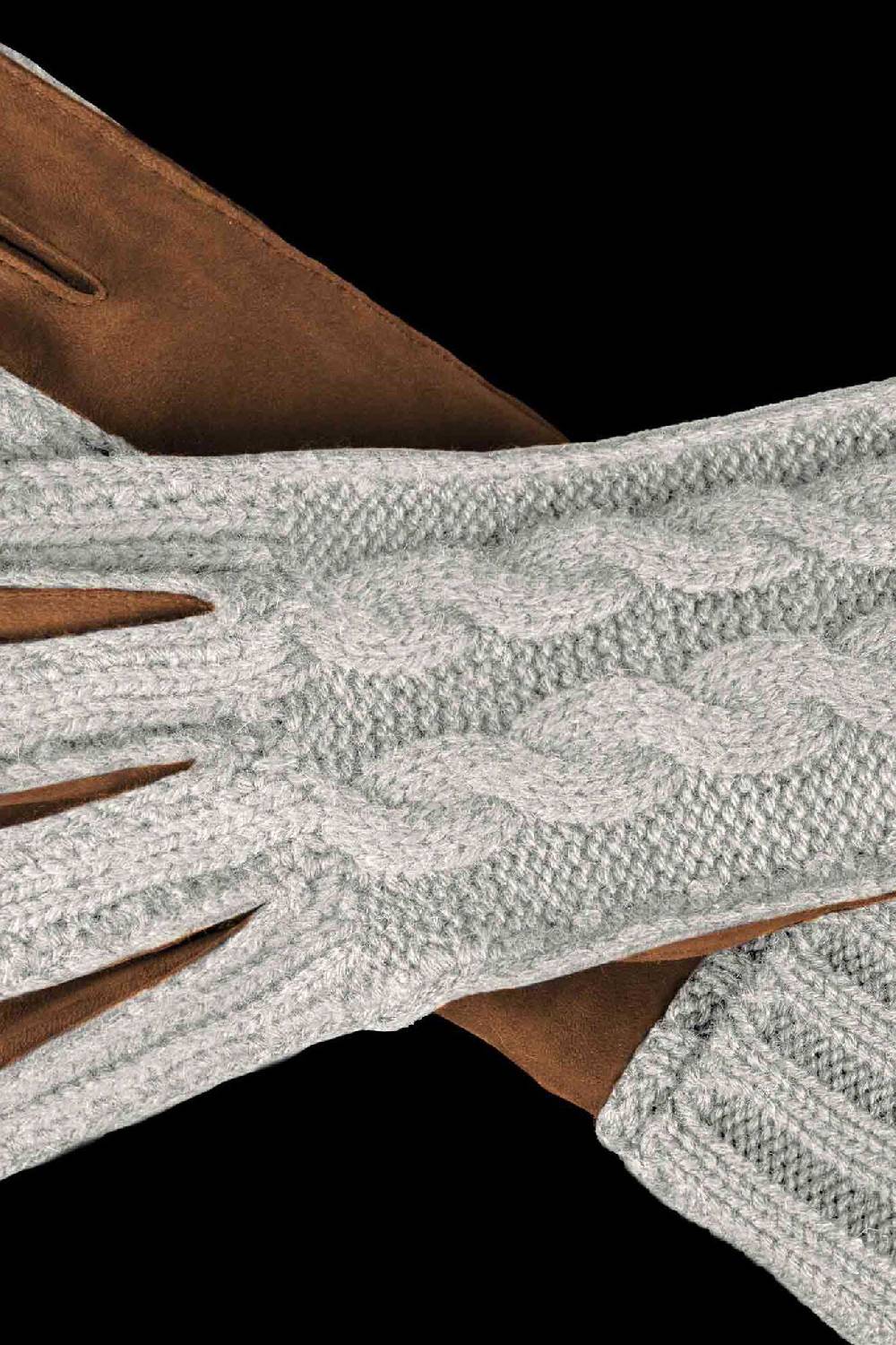 Moorer Guanti e Sciarpe GUANTO KNIT NABUK-KNT Offerte stagionali
