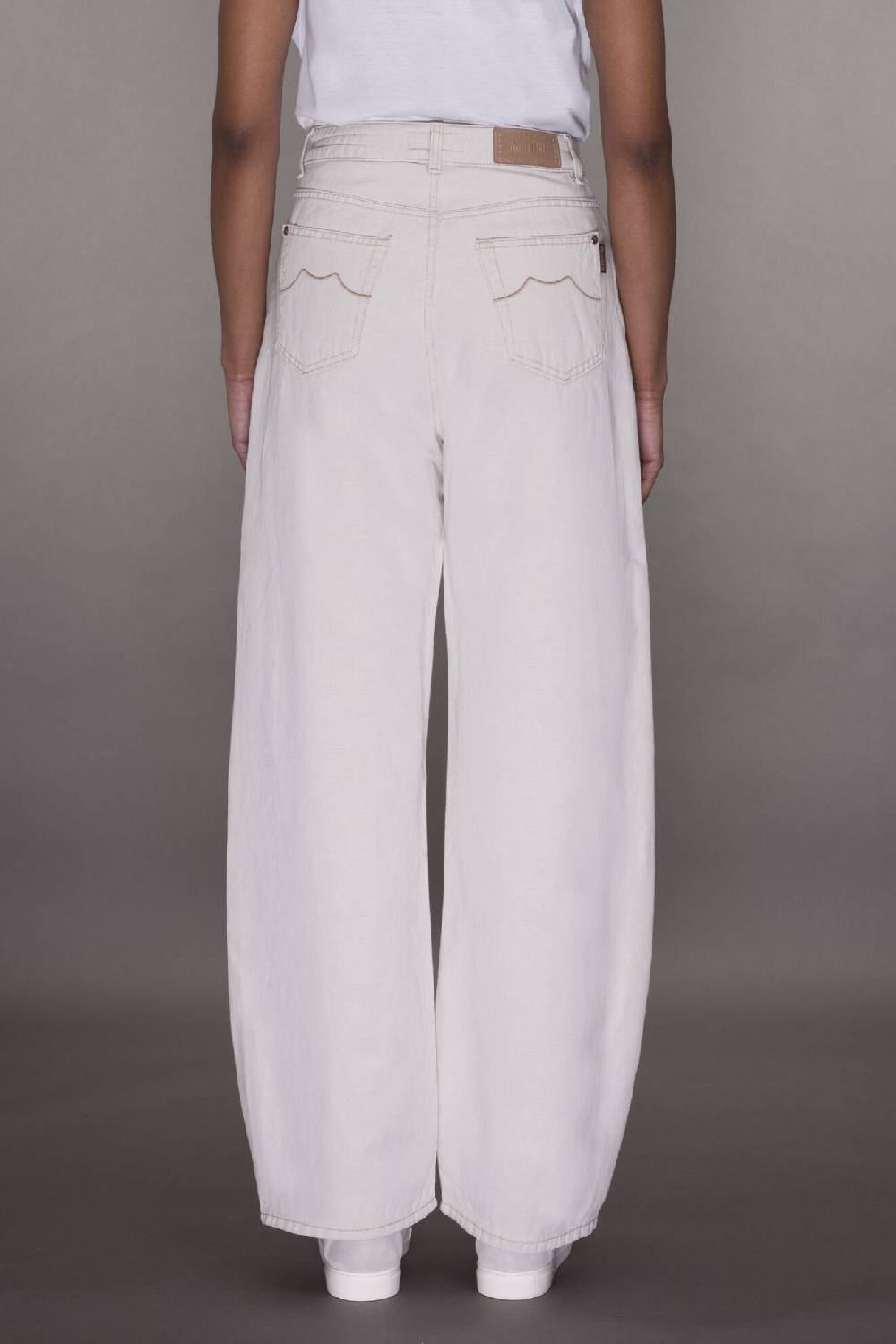 Moorer Pantaloni BLANCHE-25 ECRU Qualità