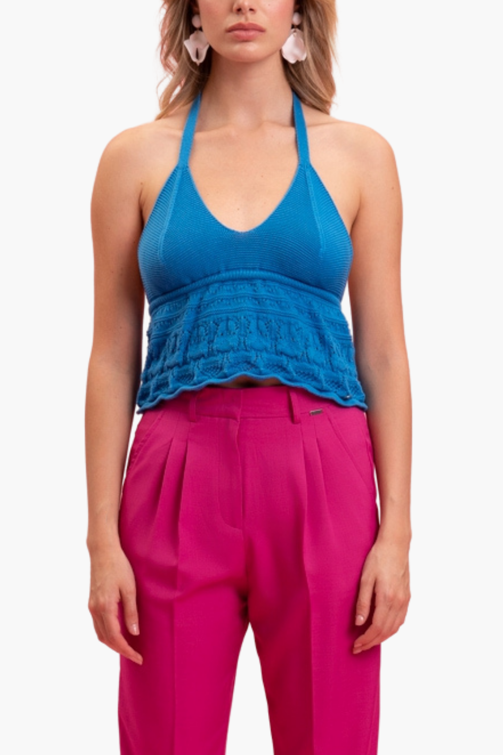 Nualy TOP SCOLLO AMERICANA Sconto