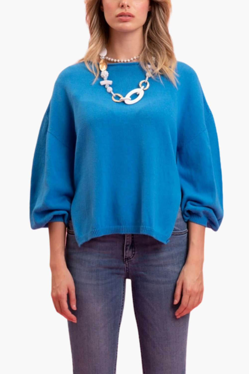 Nualy MAGLIA CON SPACCHETTI Moda