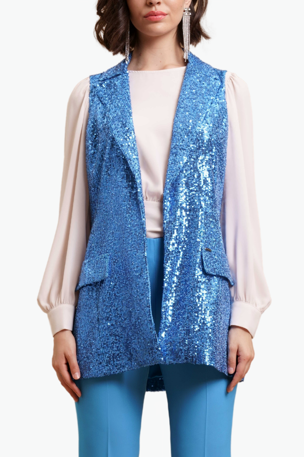 Nualy GILET CON PATTINE Promozione