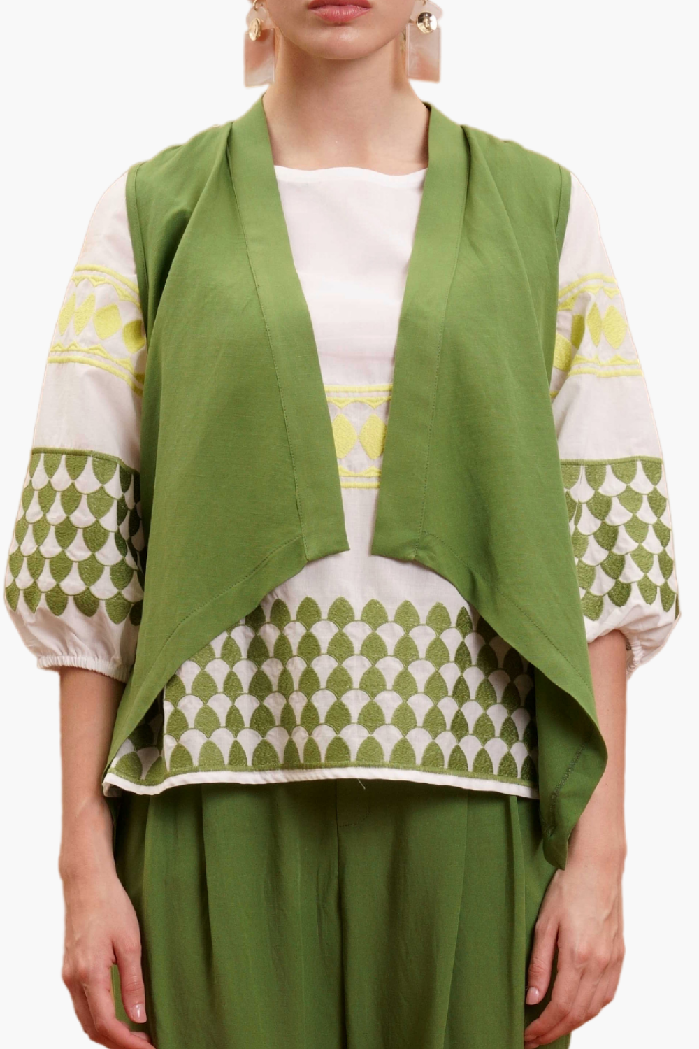 Nualy GILET IN LINO Offerta