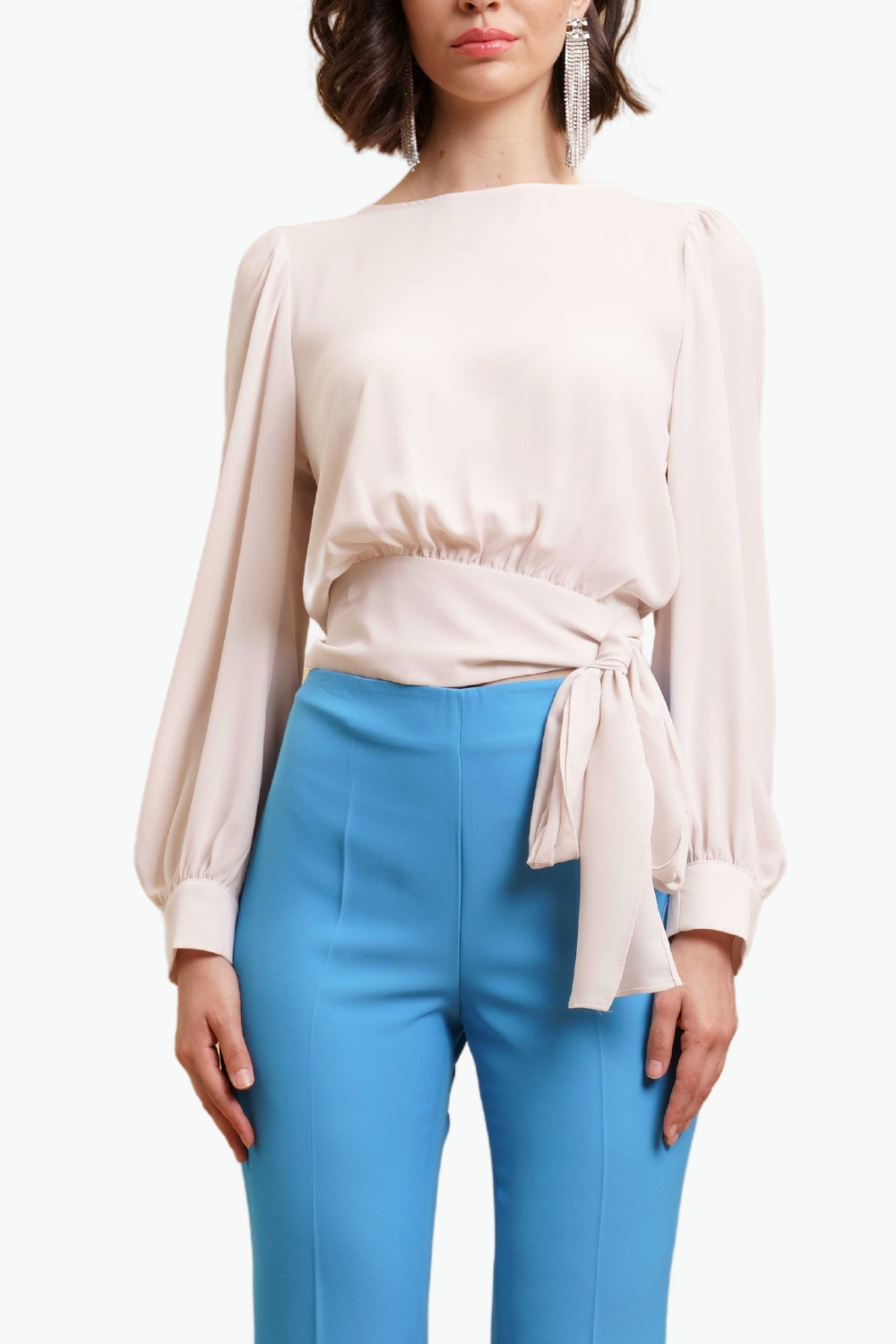 Nualy BLUSA CON FIOCCO Online