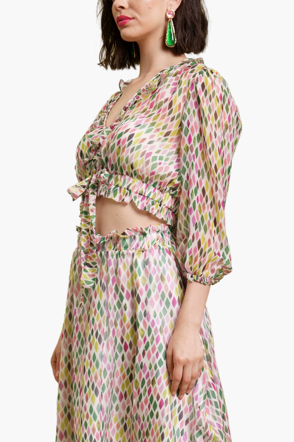 Nualy CAMICIA CORTA FANTASIA Negozio