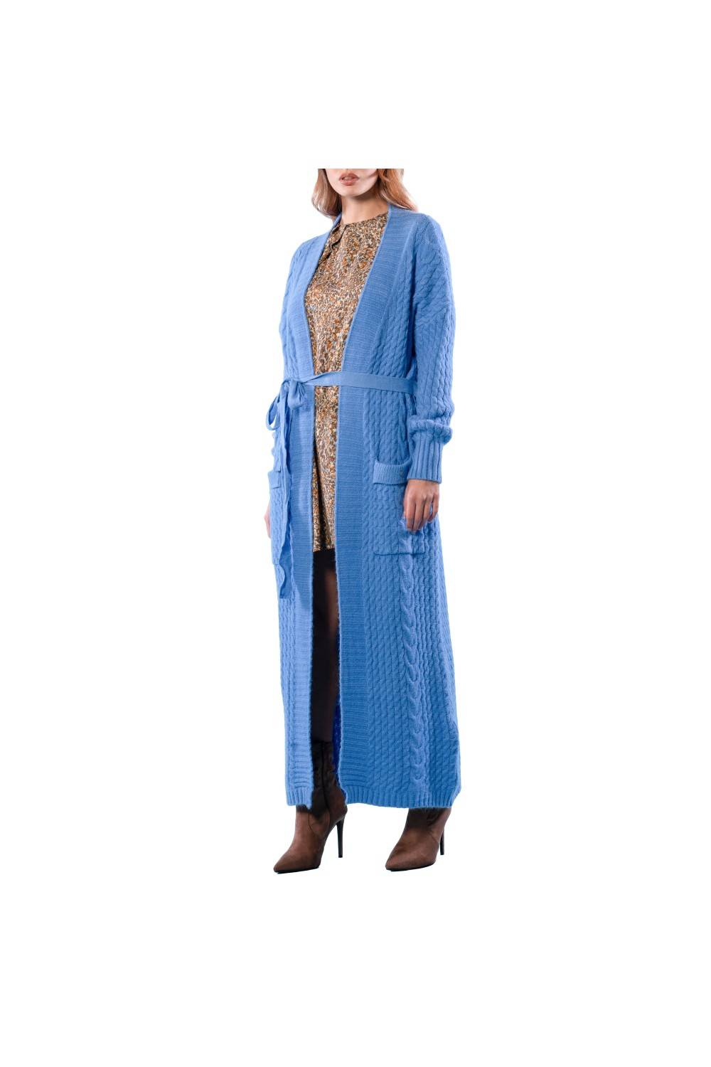 Nualy CARDIGAN LUNGO A TRECCE Acquista Ora