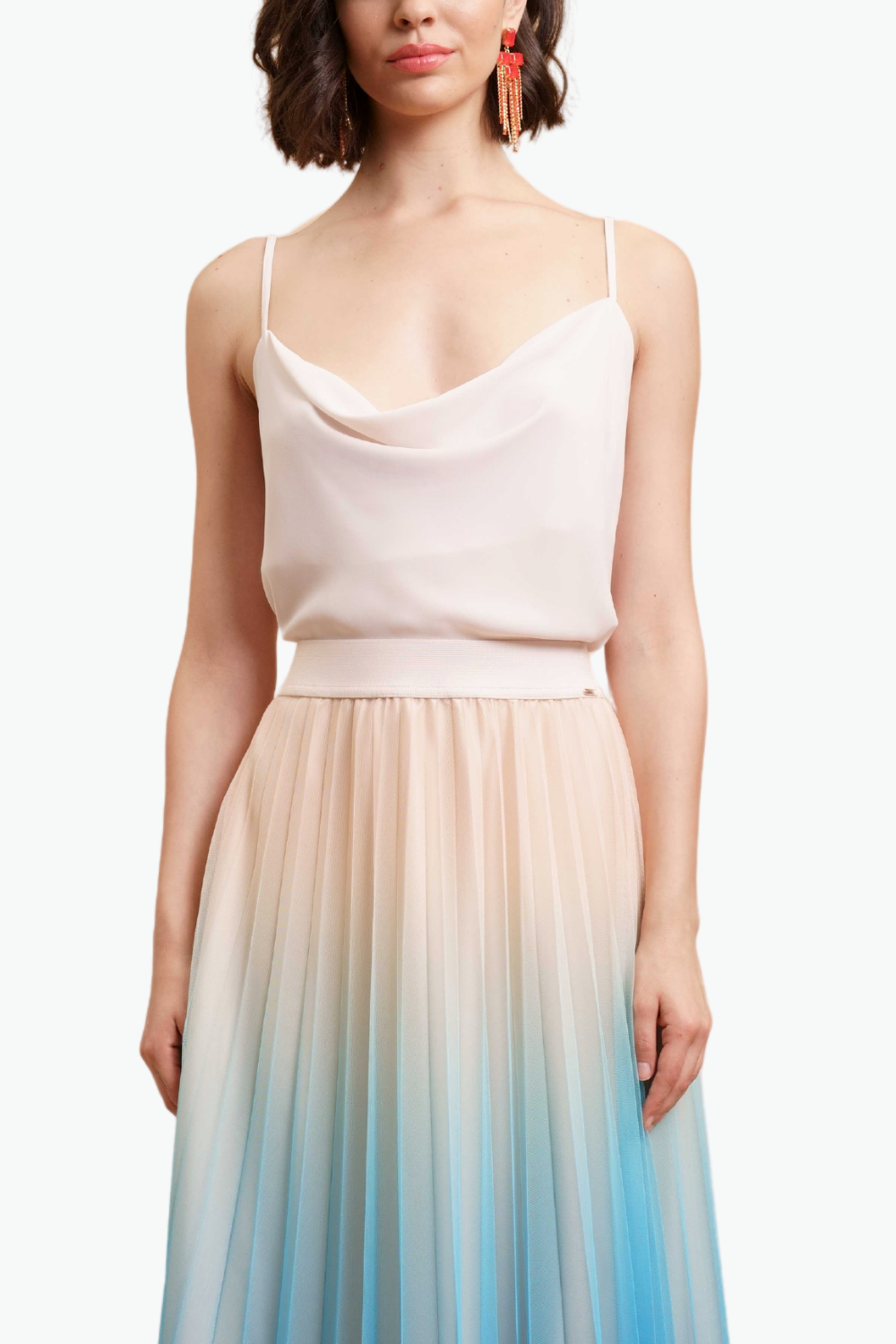 Nualy TOP JABOT Vendita Calda