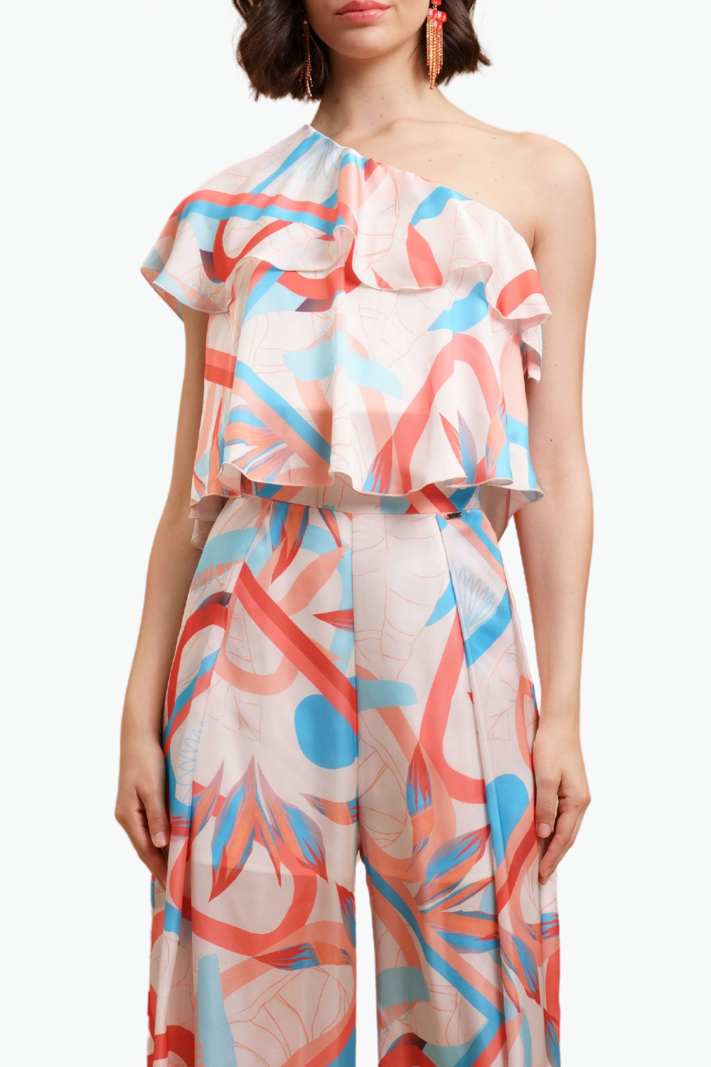 Nualy TOP MONOSPALLA FANTASIA Saldi Di Fabbrica
