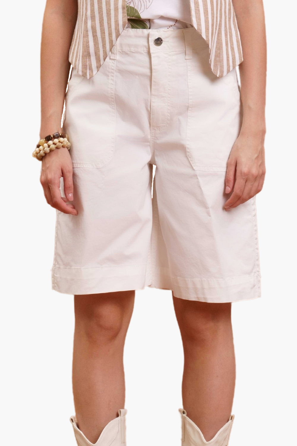 Nualy BERMUDA CON TASCONI Negozi Online