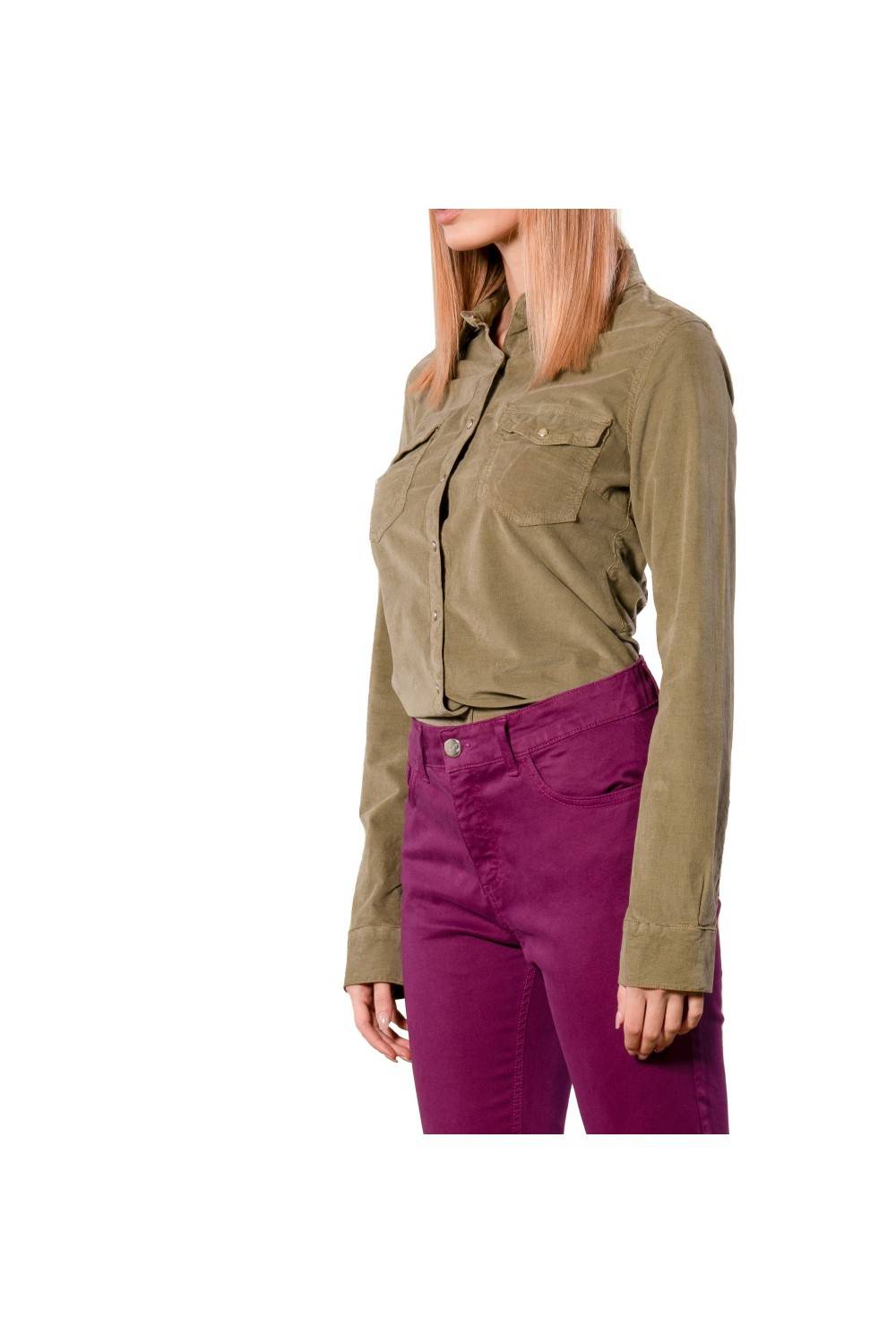 Nualy CAMICIA IN VELLUTO Moda