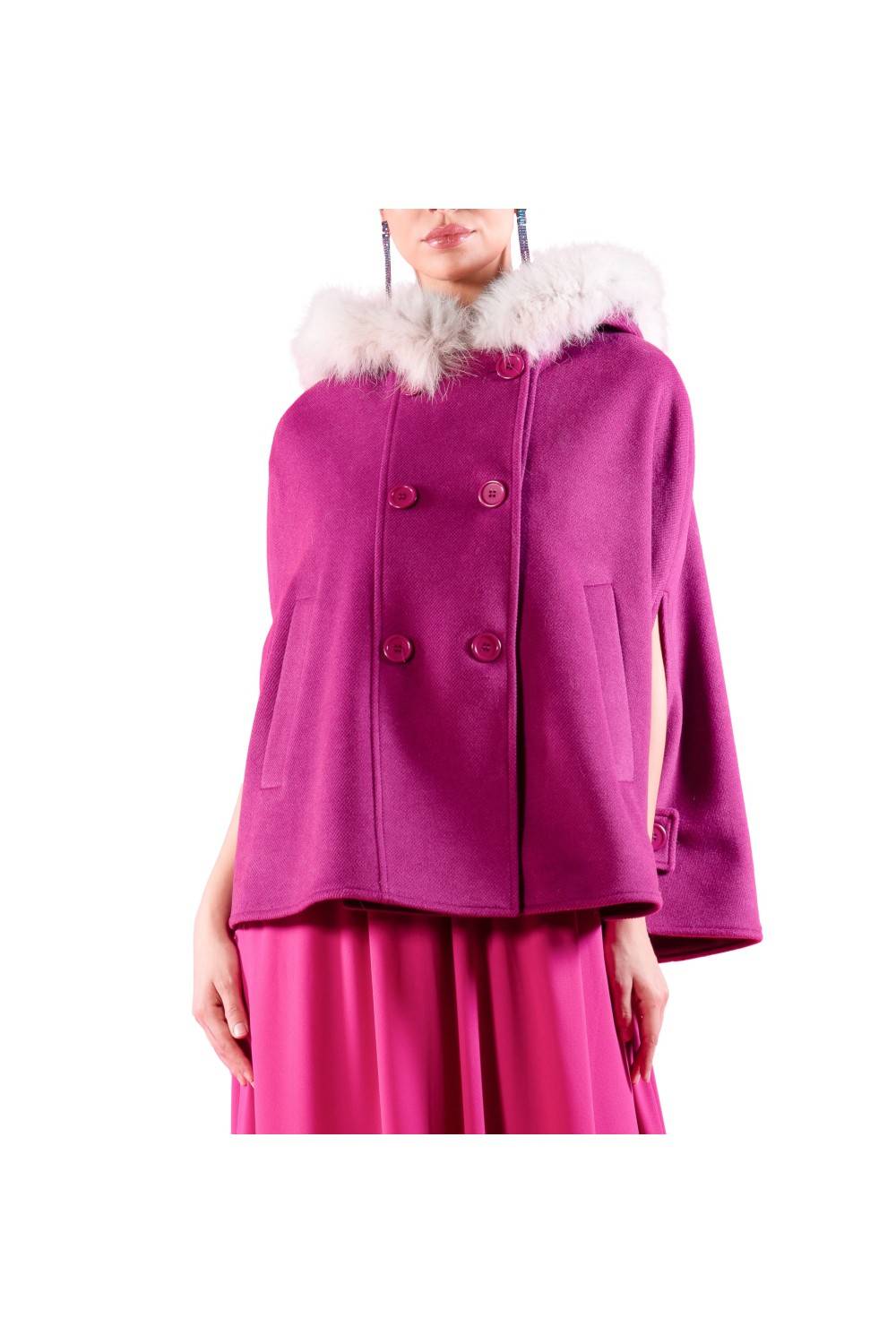 Nualy MANTELLA CON PELLICCIA Promozione