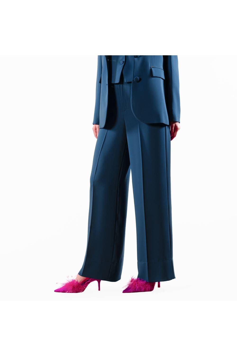 Nualy PANTALONE PALAZZO CON ELASTICO Promozione Limitata