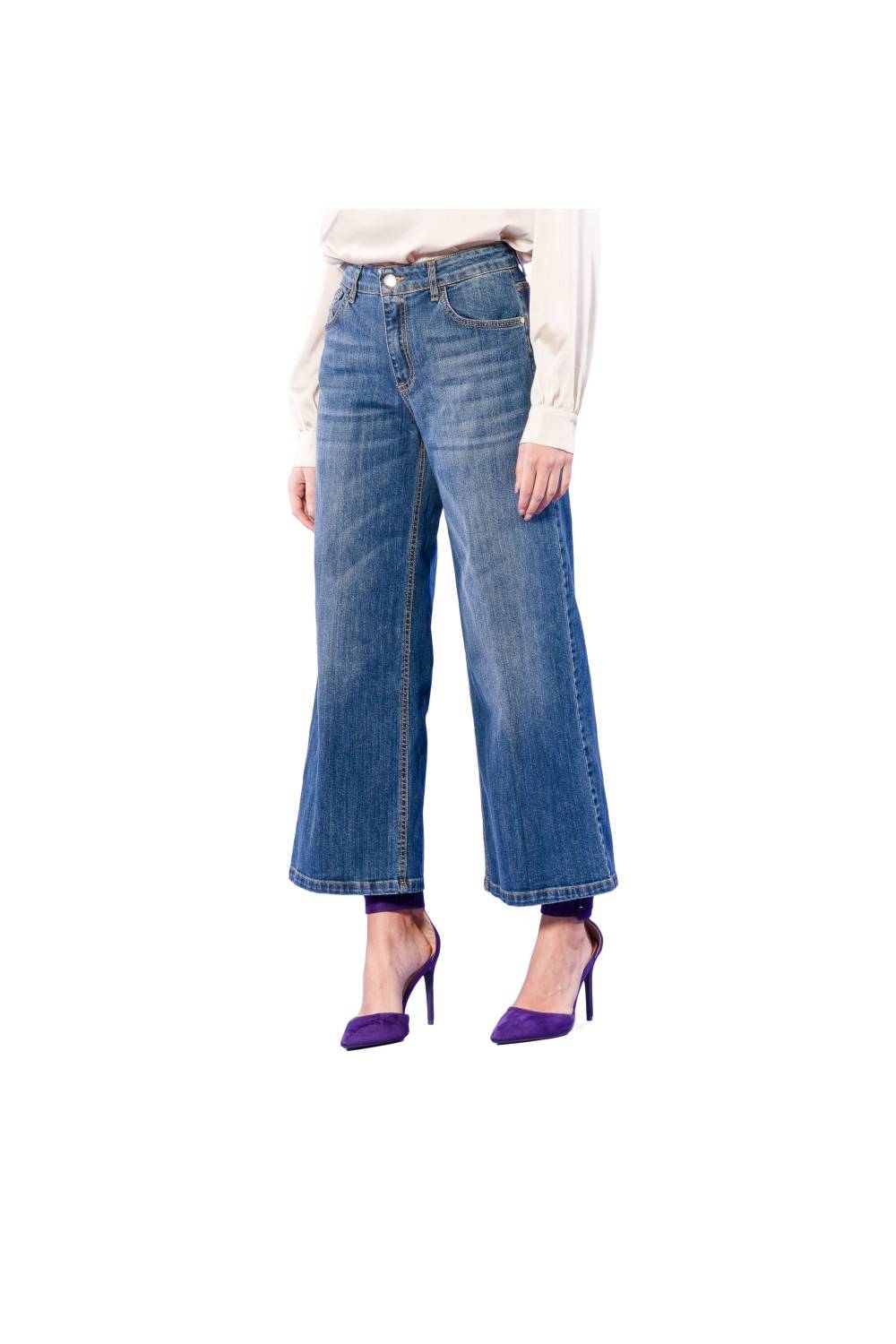 Nualy JEANS GAUCHO In Vendita