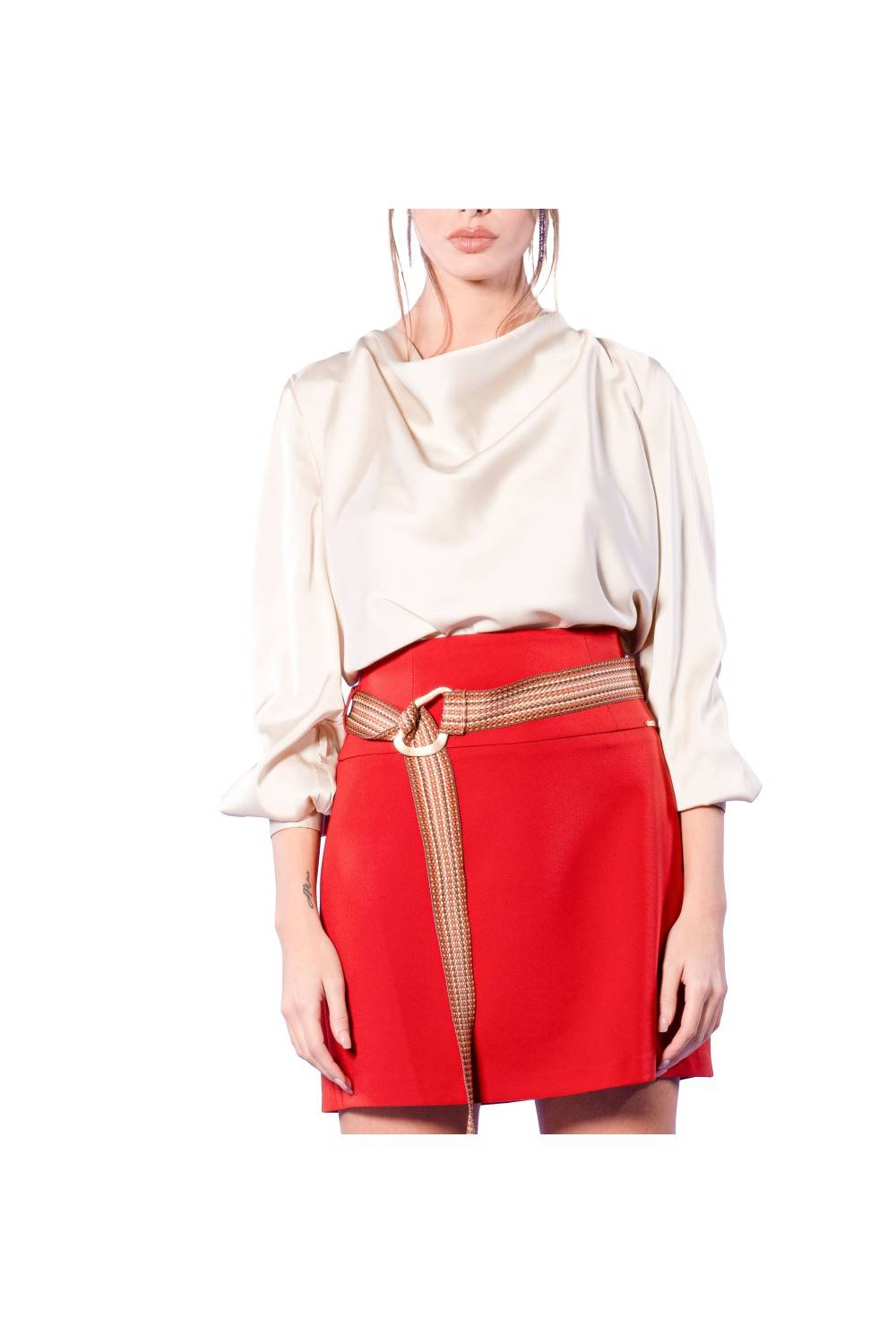 Nualy BLUSA SCOLLO CAPPUCCIO Offerte