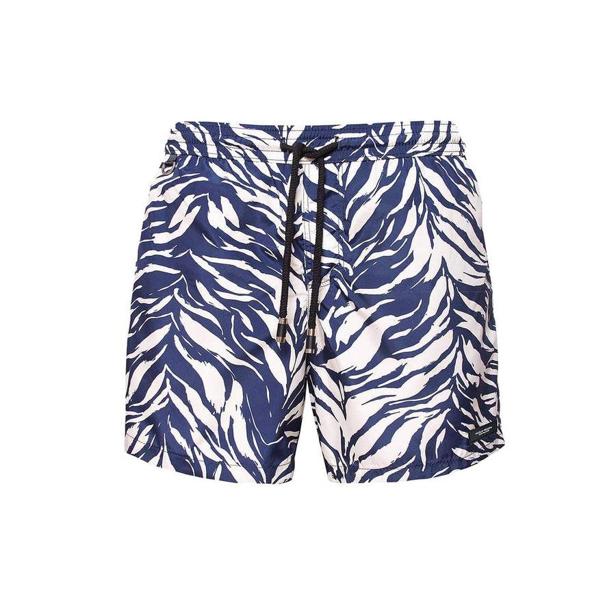 Paolo Pecora Boxer Mare Fantasia Foglia Blue Paolo Pecora Boxer Mare Fantasia Foglia Blue