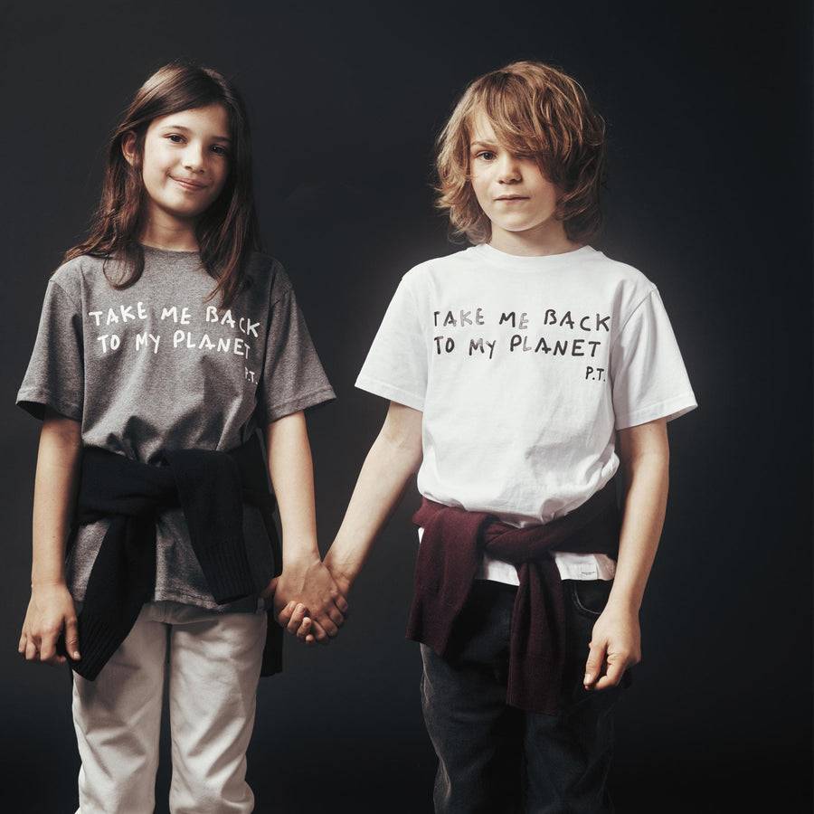 Paolo Pecora T-shirt in Jersey Bianca "Planet" by Pietro Terzini Convenienza