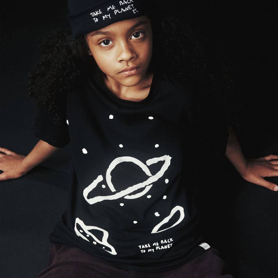 Paolo Pecora T-shirt in Jersey Nera "Space" by Pietro Terzini Outlet