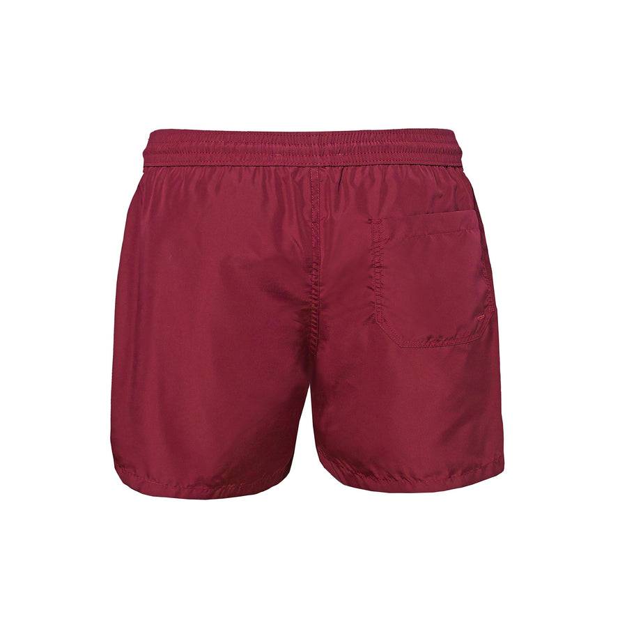 Paolo Pecora Boxer Mare Unisex Tinta Unita Bordeau Nuovo